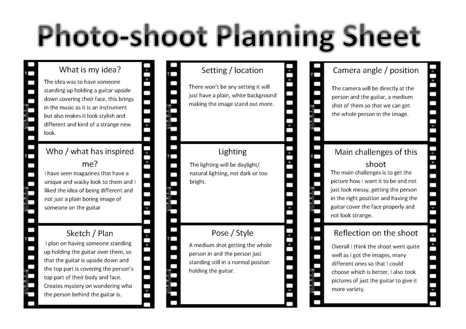 as-media-studies-christie-cotterill-photo-shoot-planning-sheet