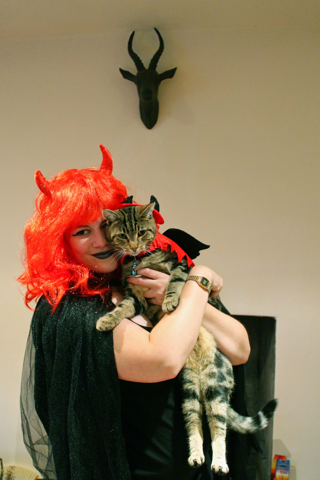 Halloween Costume for You and Your Pet Devils.