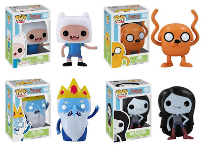 Adventure Time Pop! Television Vinyl Figures by Funko - Finn, Jake, Ice King & Marceline the Vampire Queen