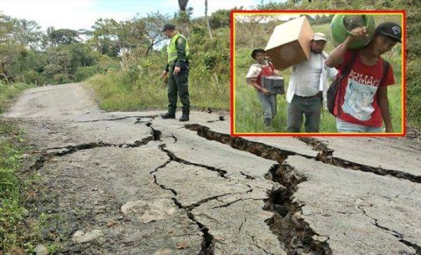 ( FOTOS ) falla geológica amenaza con desaparecer del mapa al municipio de San Eduardo en Boyacá colombia. ( FOTOS ) falla geológica amenaza con desaparecer del mapa al municipio de San Eduardo en Boyacá colombia.