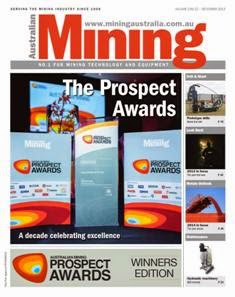 Australian Mining - December 2013 | ISSN 0004-976X | PDF HQ | Mensile | Professionisti | Impianti | Lavoro | Distribuzione
Established in 1908, Australian Mining magazine keeps you informed on the latest news and innovation in the industry.