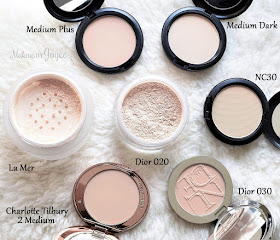 La Mer Dior MAC Luxury Loose Pressed Powder Collection Review Swatches