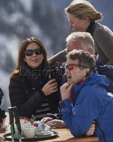 Prince Frederik, Princess Mary ,Prince Christian, Princess Isabella, Prince Vincent, Princess Josephine on Ski Holiday in Verbier, Switzerland