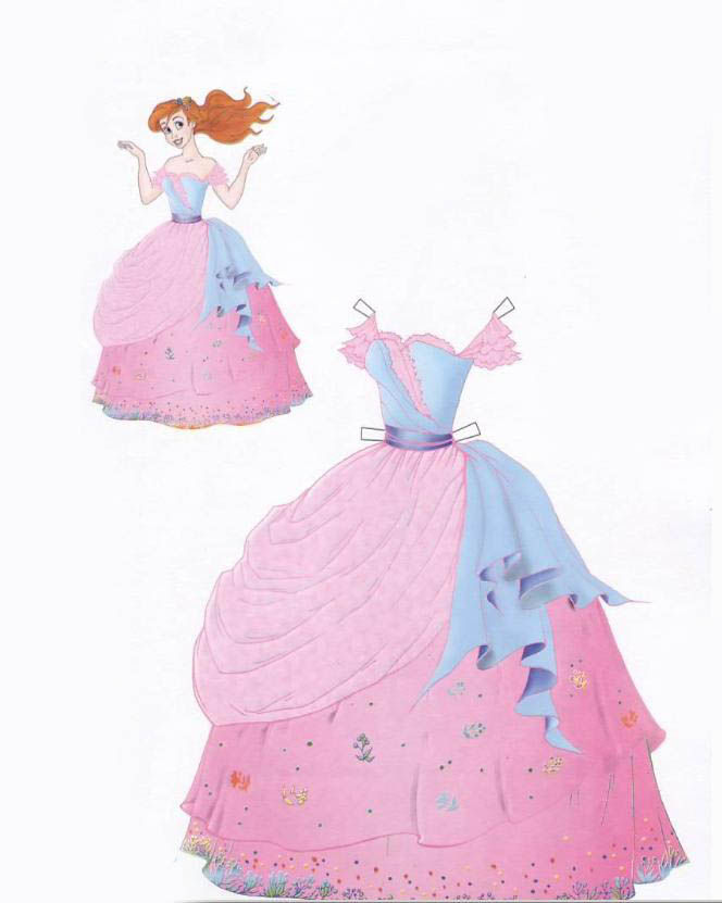 Athalia princess: paper doll ariel