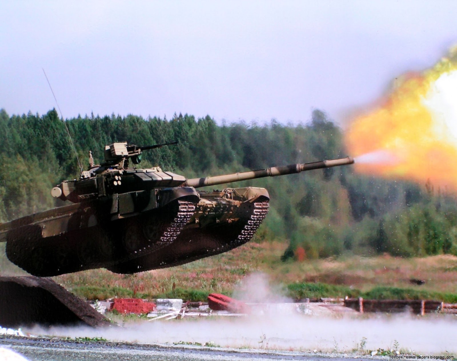 Abrams Tank Jumping