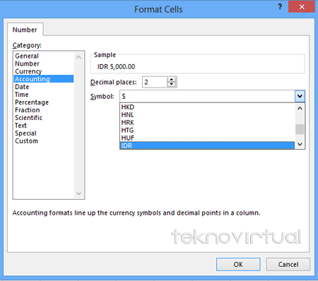 Indonesia Rupiah Pada Microsoft Excel 2013 3 Indonesia Rupiah Pada Microsoft Excel 2013 3