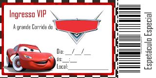 Convite Festa Carros da Disney http://www.estou-crescendo.com/2016/08/festa-carros-da-disney-decoracao-para.html