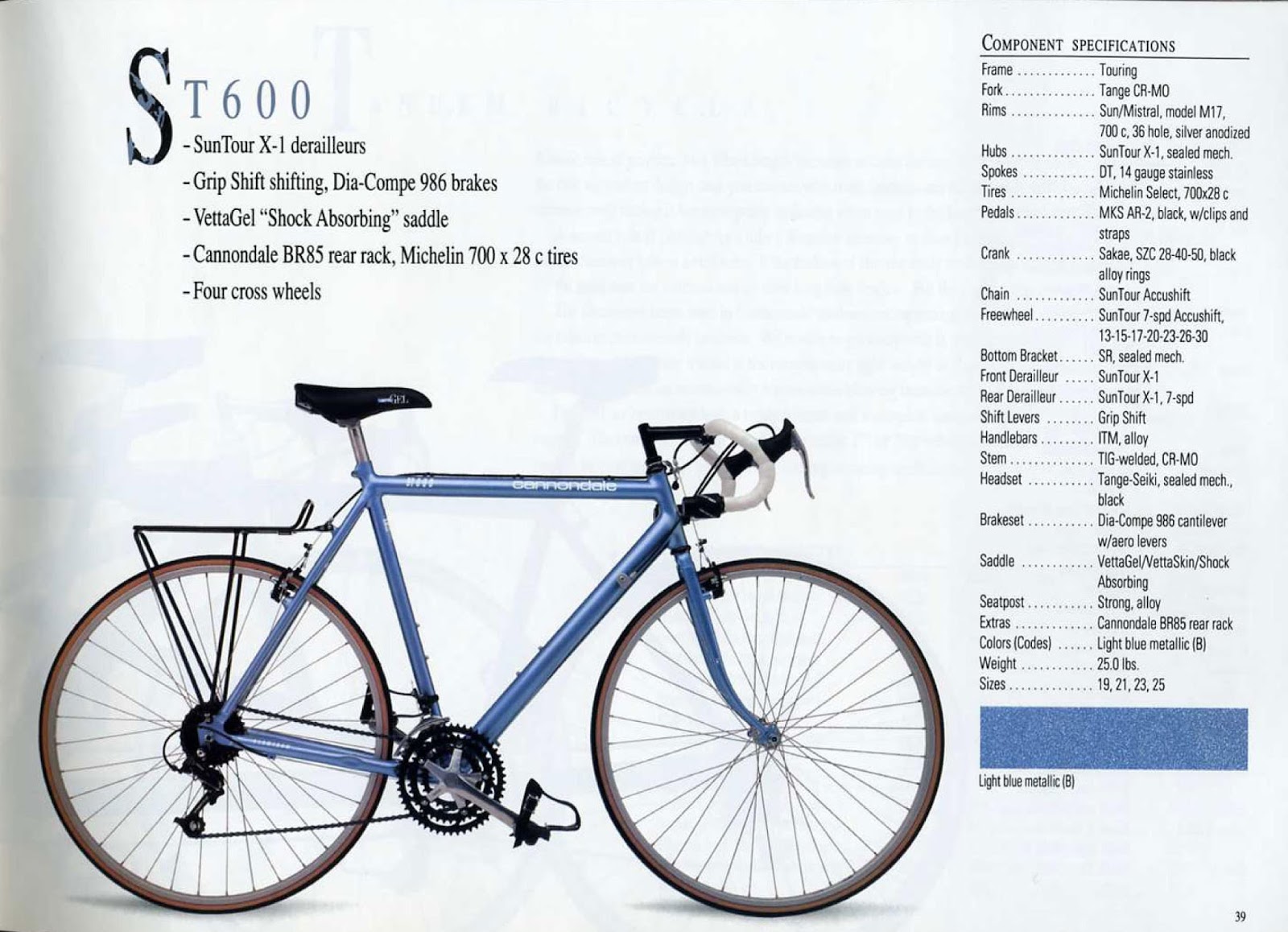 CATALOGUES CANNONDALE CANNONDALE 1991