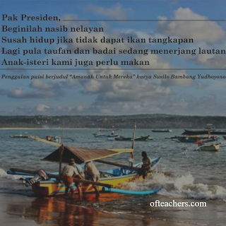 Puisi Karya Presiden Susilo Bambang Yudhoyono  Puisi Karya Presiden Susilo Bambang Yudhoyono (SBY)