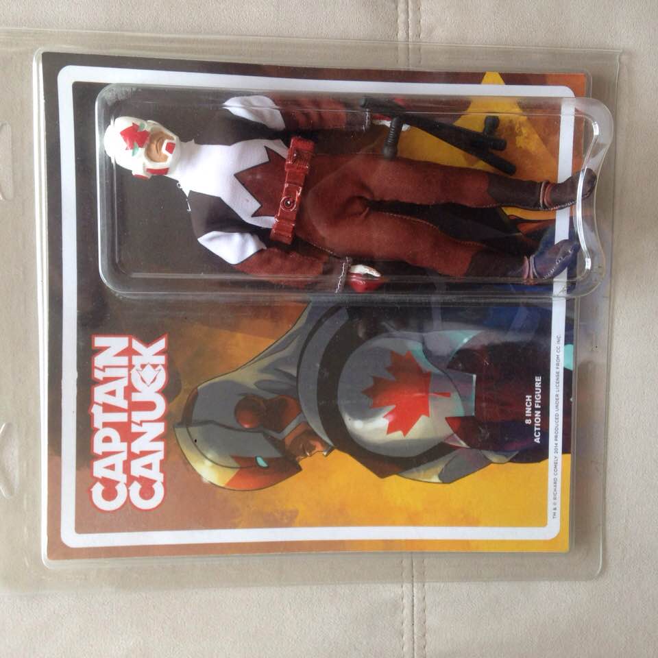 POP CULTURE SHOP CAPTAIN CANUCK 8" RETRO ACTION FIGURE TORONTO COMICON '15 EXCLUSIVE VARIANT MEGO
