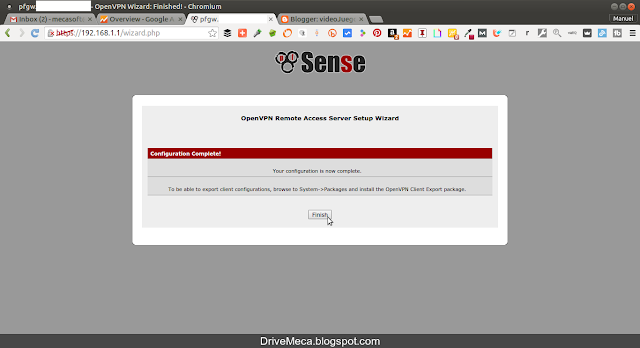 DriveMeca configurando OpenVPN en pfSense paso a paso