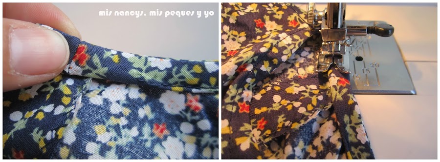 mis nancys, mis peques y yo, tutorial blusa sin mangas niña (patrón gratis), rematar bies sisas pespunte al filo