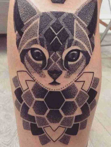 Este dotwork gato