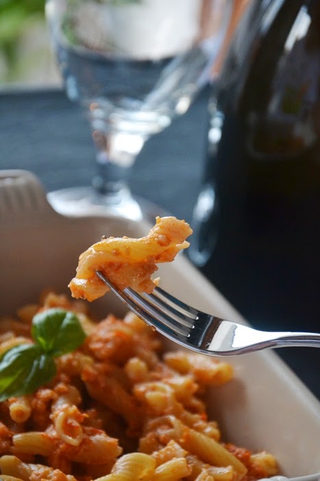 pasta al pesto di pomodorini confit