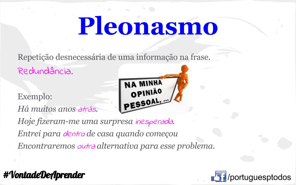 Pleonasmo: Mais Do Mesmo? - Blog Letraria