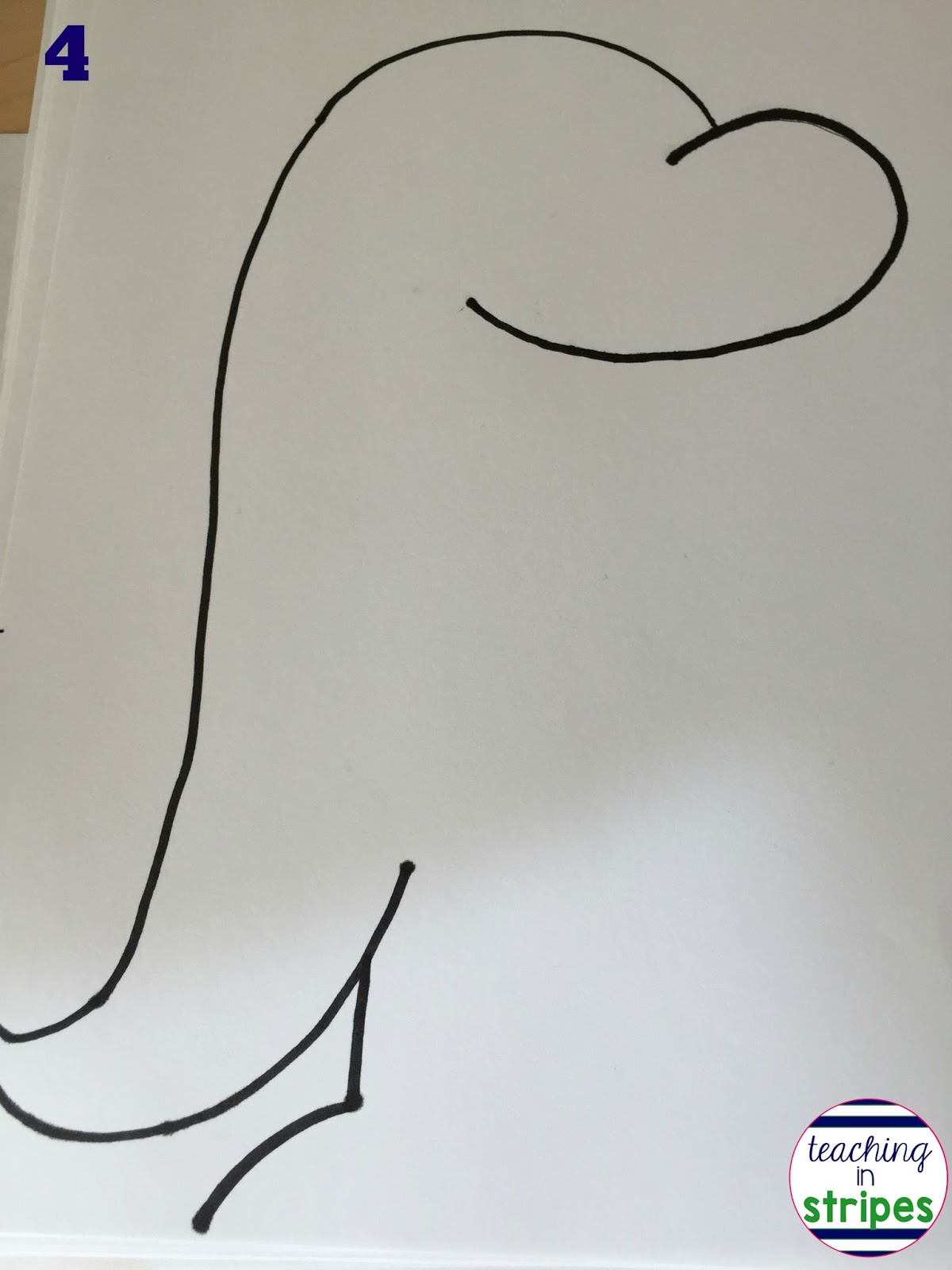 Directed Drawing Dav Pilkey's Dragon Teaching in Stripes