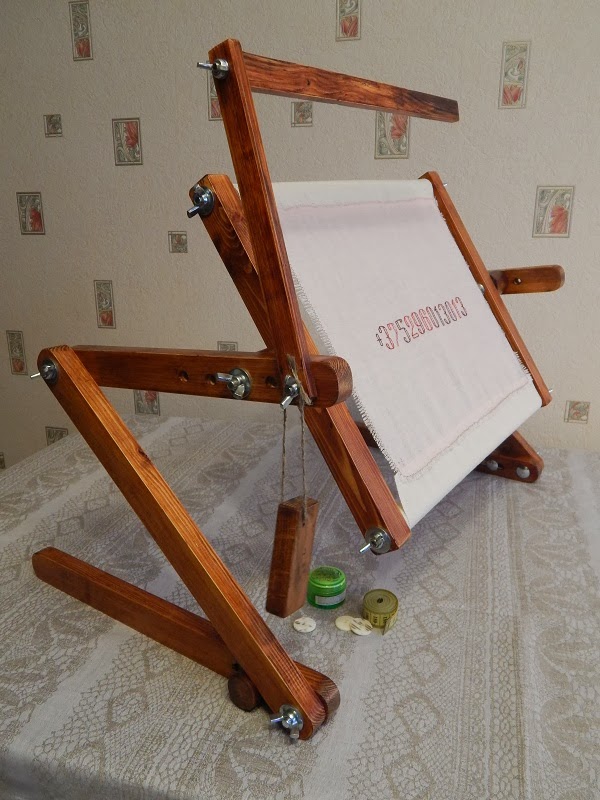 Душы маёй Майстэрня: Диванный/настольный станок для вышивки