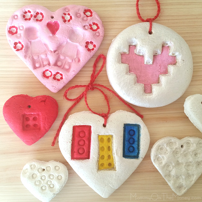 salt dough valentines