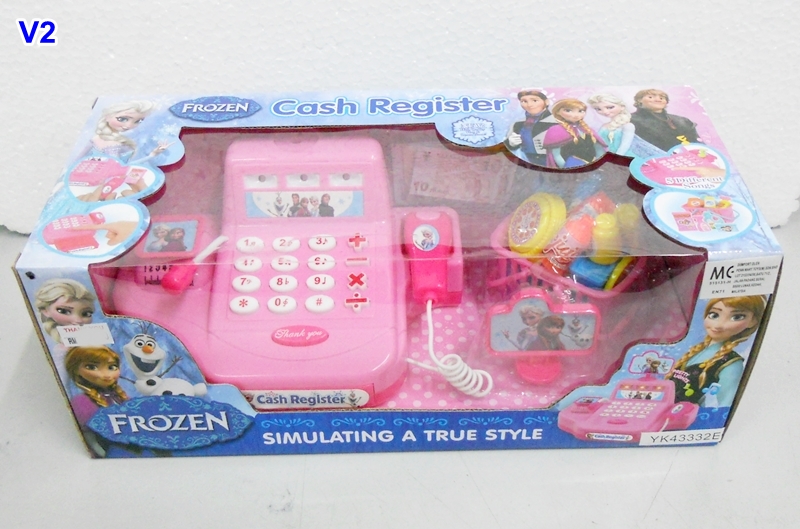BongBongIdea TOY CASH REGISTER CASH COUNTER FROZEN ELSA ANNA