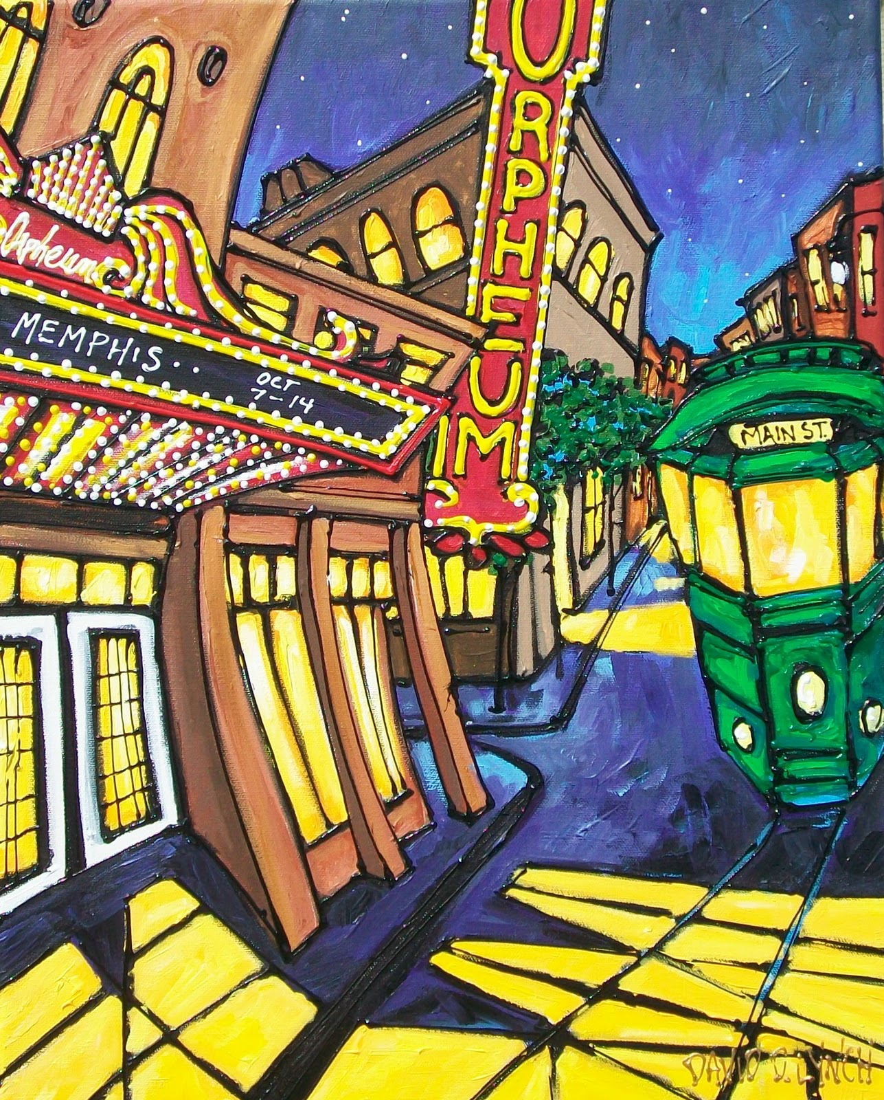 David Lynch Art New 16" x 20" Originals Memphis & New Orleans