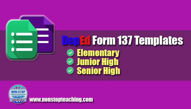 DepEd Form 137 Template