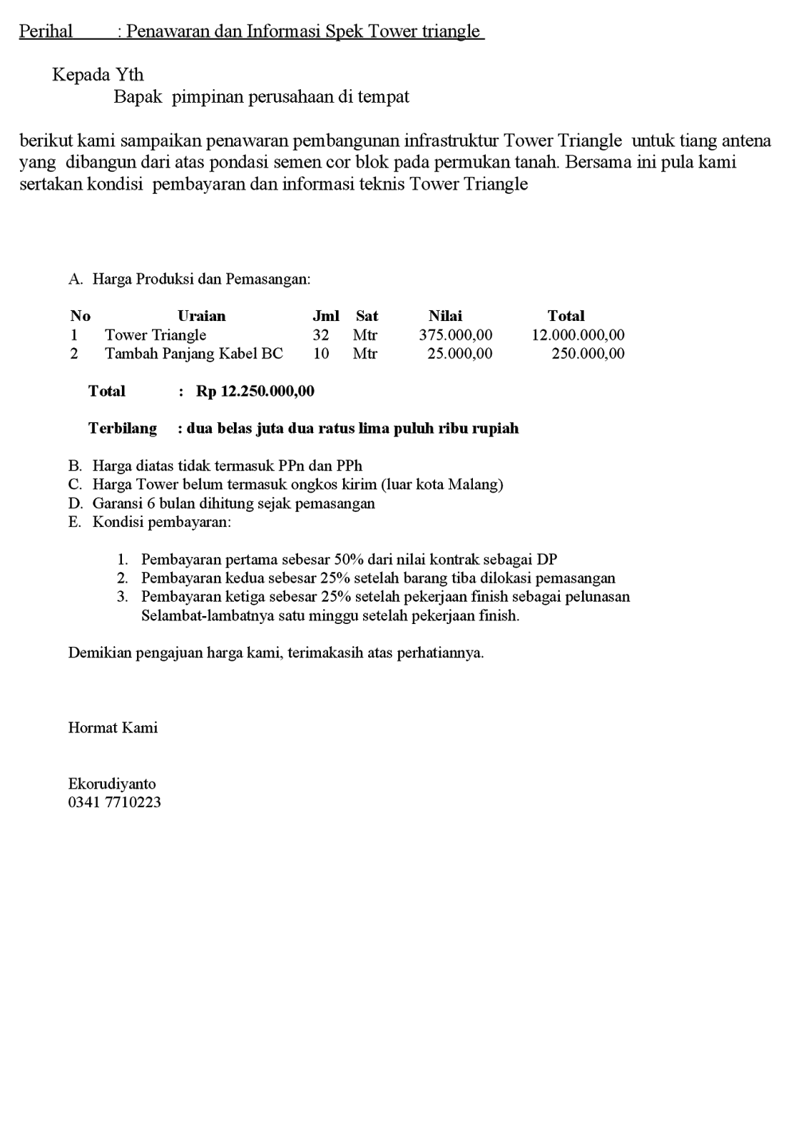 contoh proposal pengadaan barang wood scribd indo