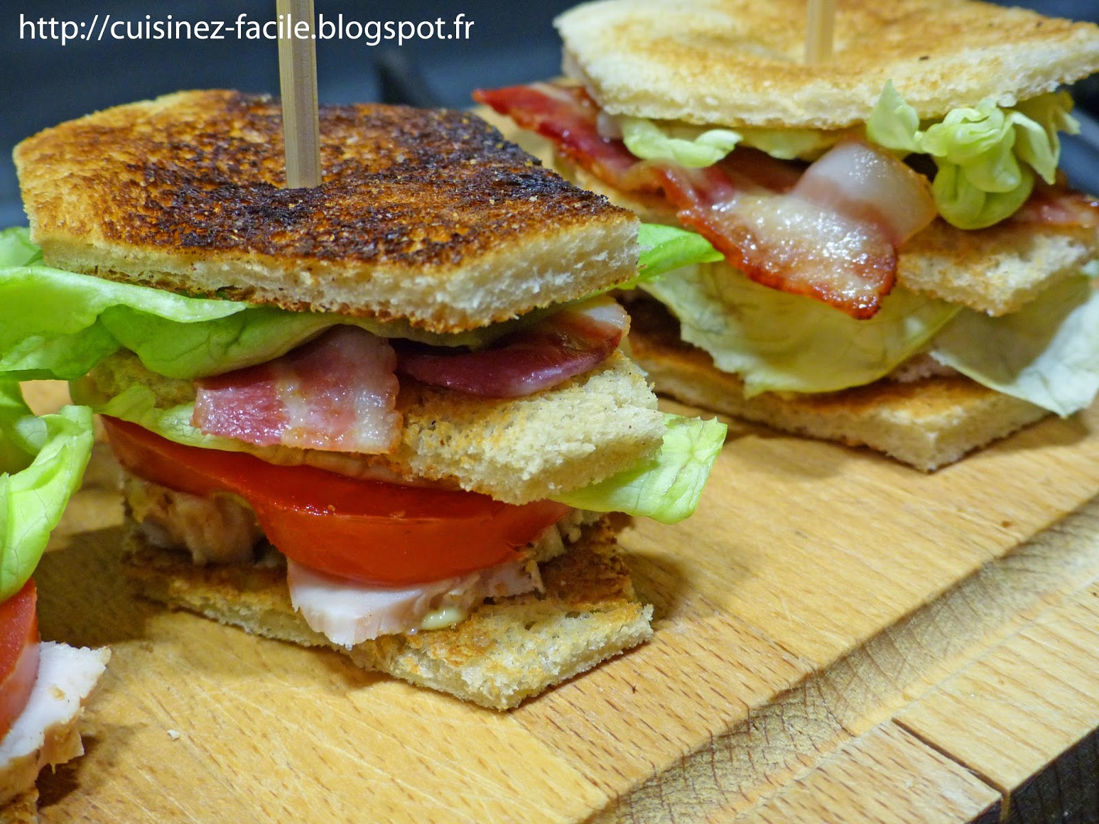 Cuisinez facile - Easy cooking: Halloween Club Sandwich Cercueil / Coffin Club Sandwich