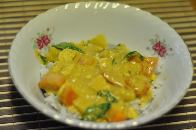 Cotton Candy & Blue Socks: Vegan Tofu & Vegetable Curry