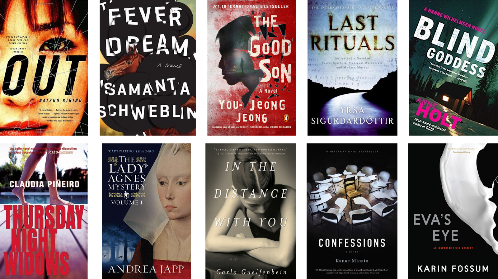 Biblibio WITMonth Day 28 10 Thrillers/Mysteries