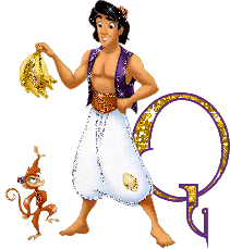 Abecedario de Aladino con Abú. Abu and Aladdin Alphabet.