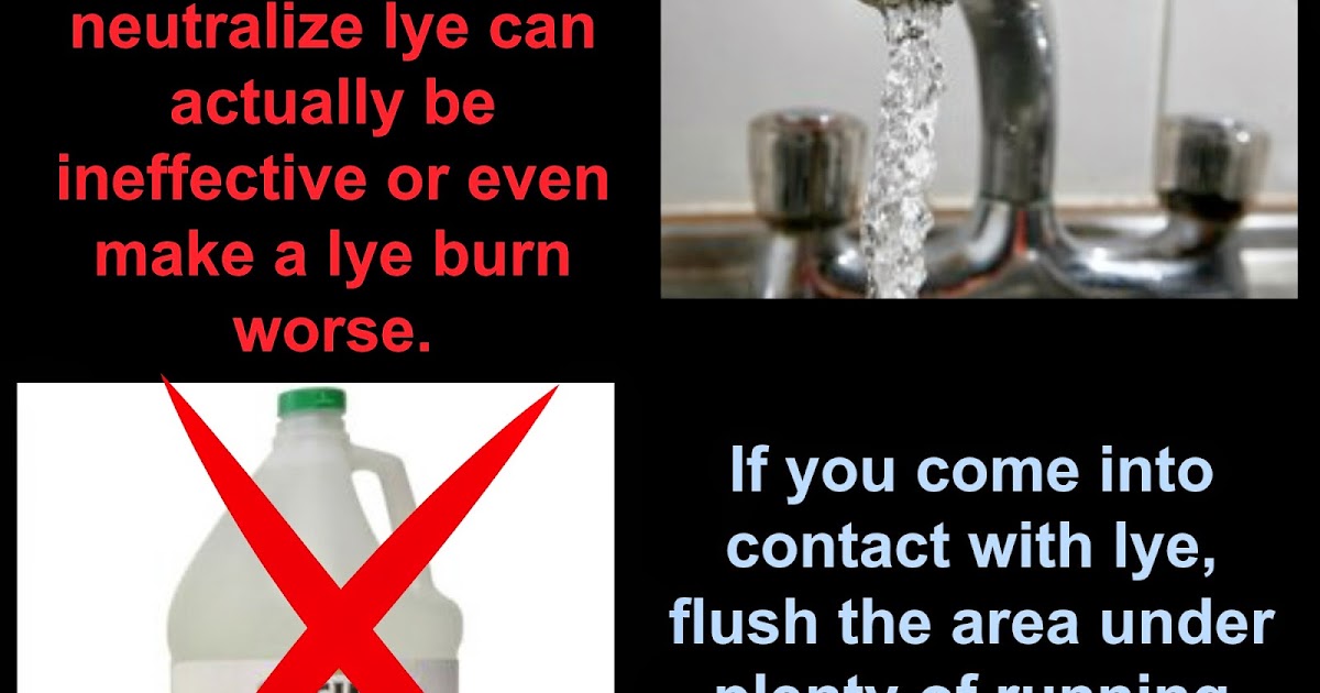 Soapmakers Why You Shouldn't Use Vinegar if You Come into Contact with Lye