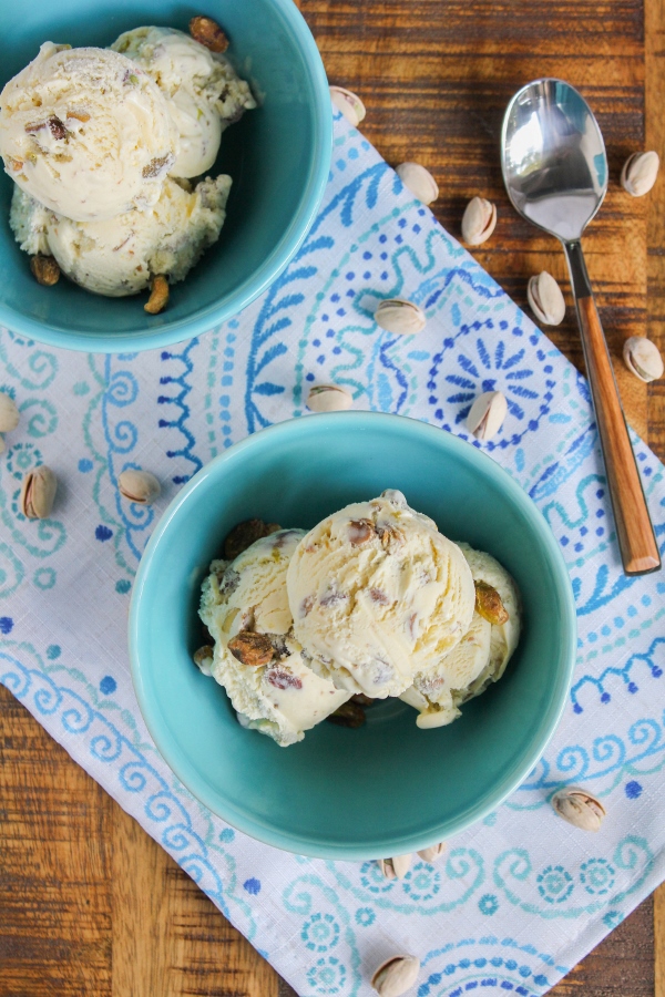 Beat the heat this summer with this thick and creamy Salted Pistachio Ice Cream! 