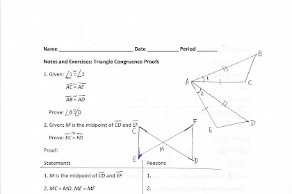 Unit 6 Triangle Congruency Test : Triangle Congruence Asa Aas And Hl Worksheet Answers : Monday, 10/31 triangle proofs with cpctc check point how many corresponding parts should be listed in your grade: