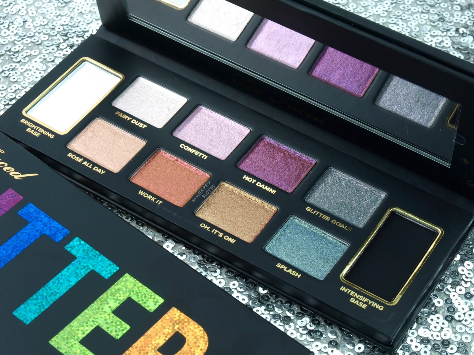Too Faced Glitter Bomb Eyeshadow Palette: Review and Swatches