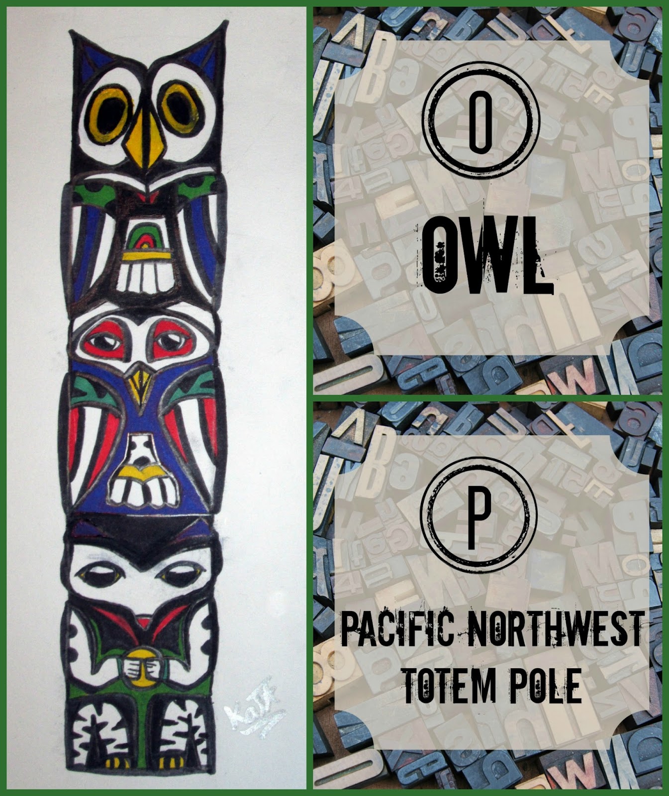Homeschool Coffee Break Owl on a Pacific Northwest Totem Pole