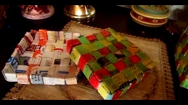 CREATE A HOBBY : Paper Weaving to make Gift Box