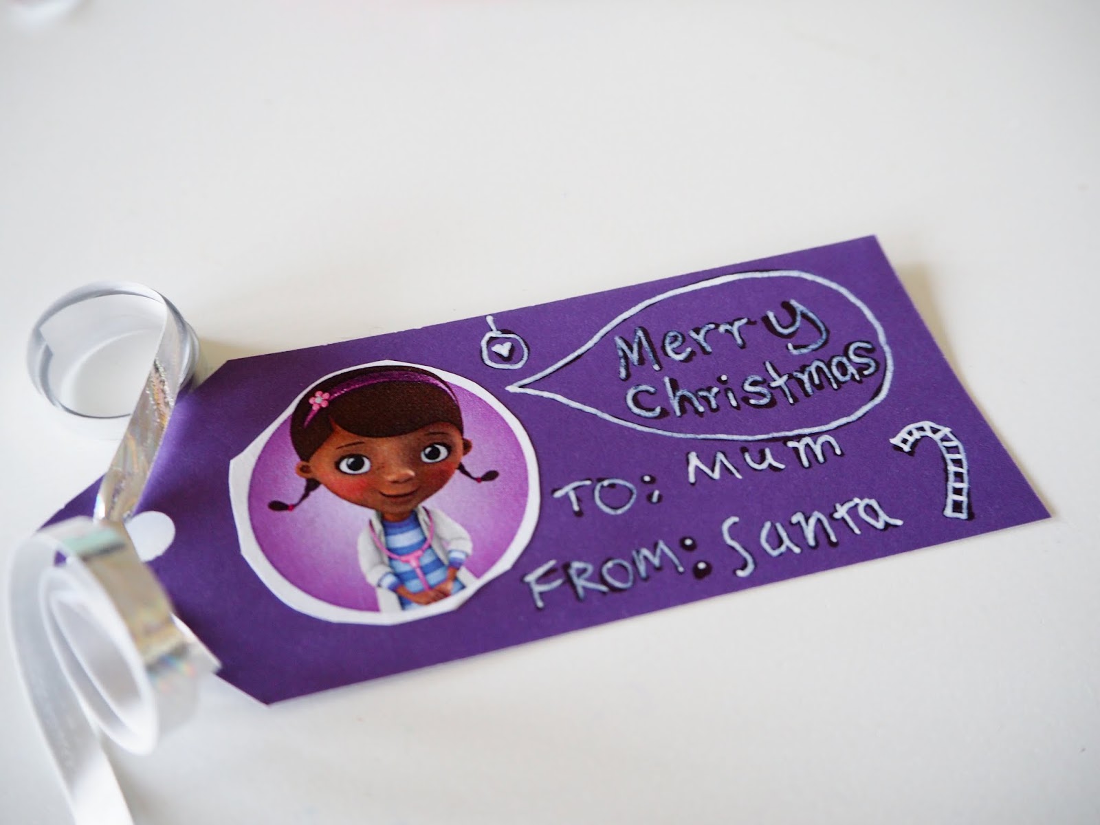 Learn with Play at Home: DIY Disney inspired Christmas Gift-Tags for Kids