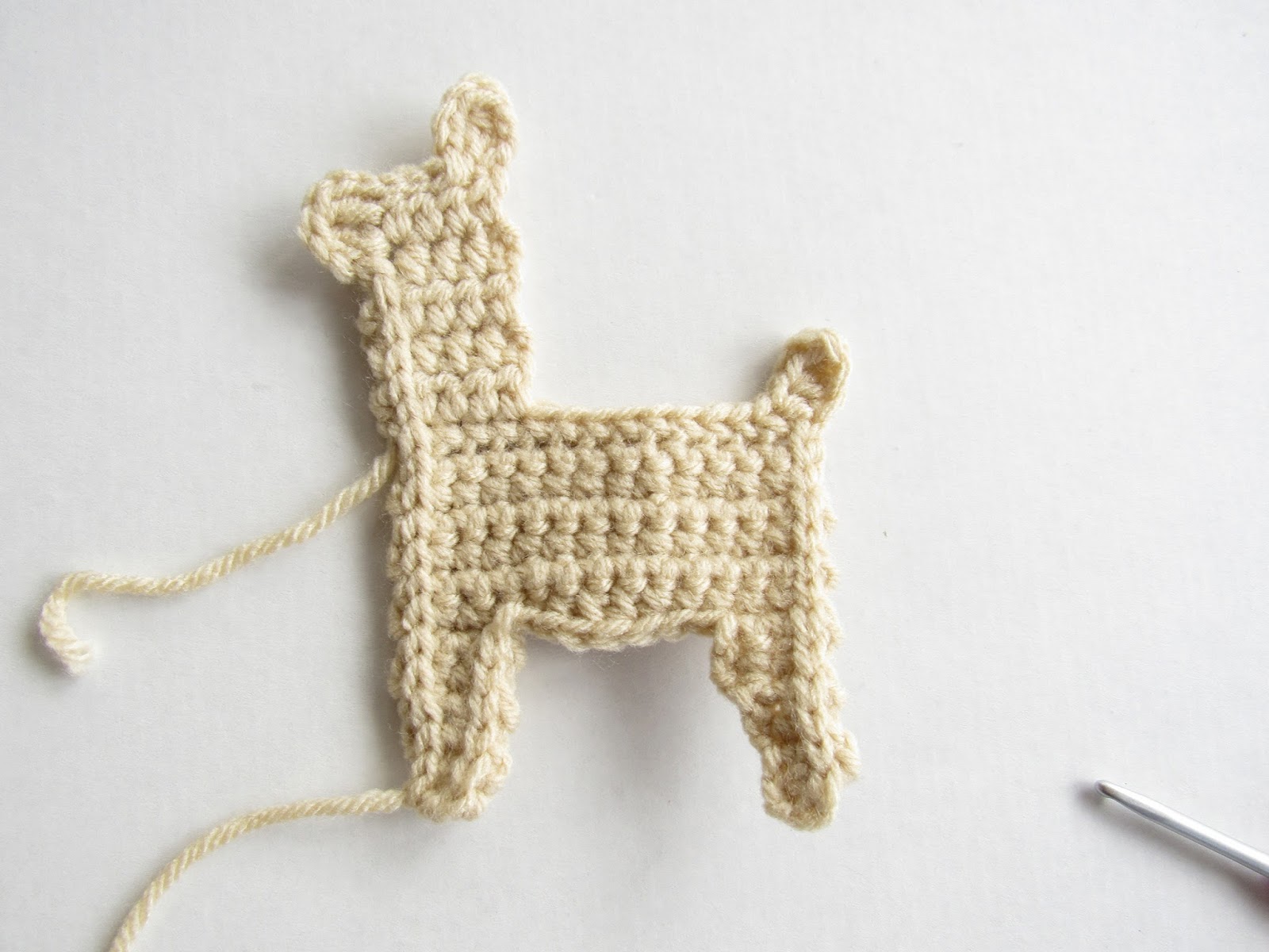 Crochet Llama Applique Pattern Free