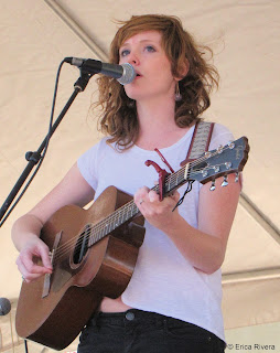 Portrait of musician Haley performing in Minneapolis