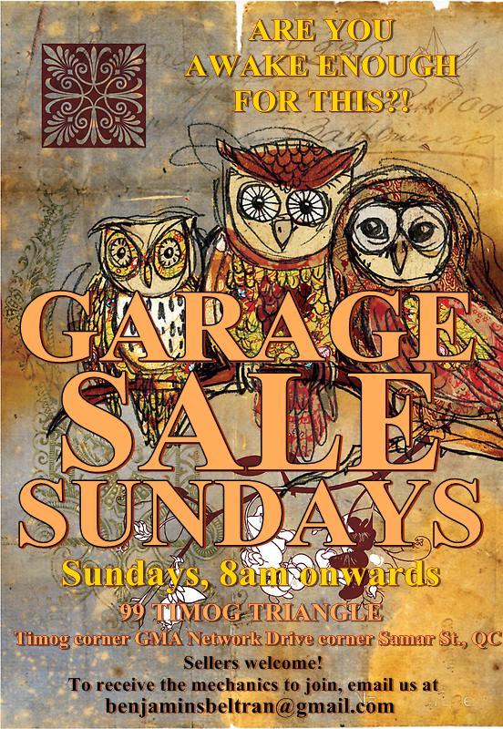 Manila Shopper Garage Sale Sundays at 99Timog Triangle