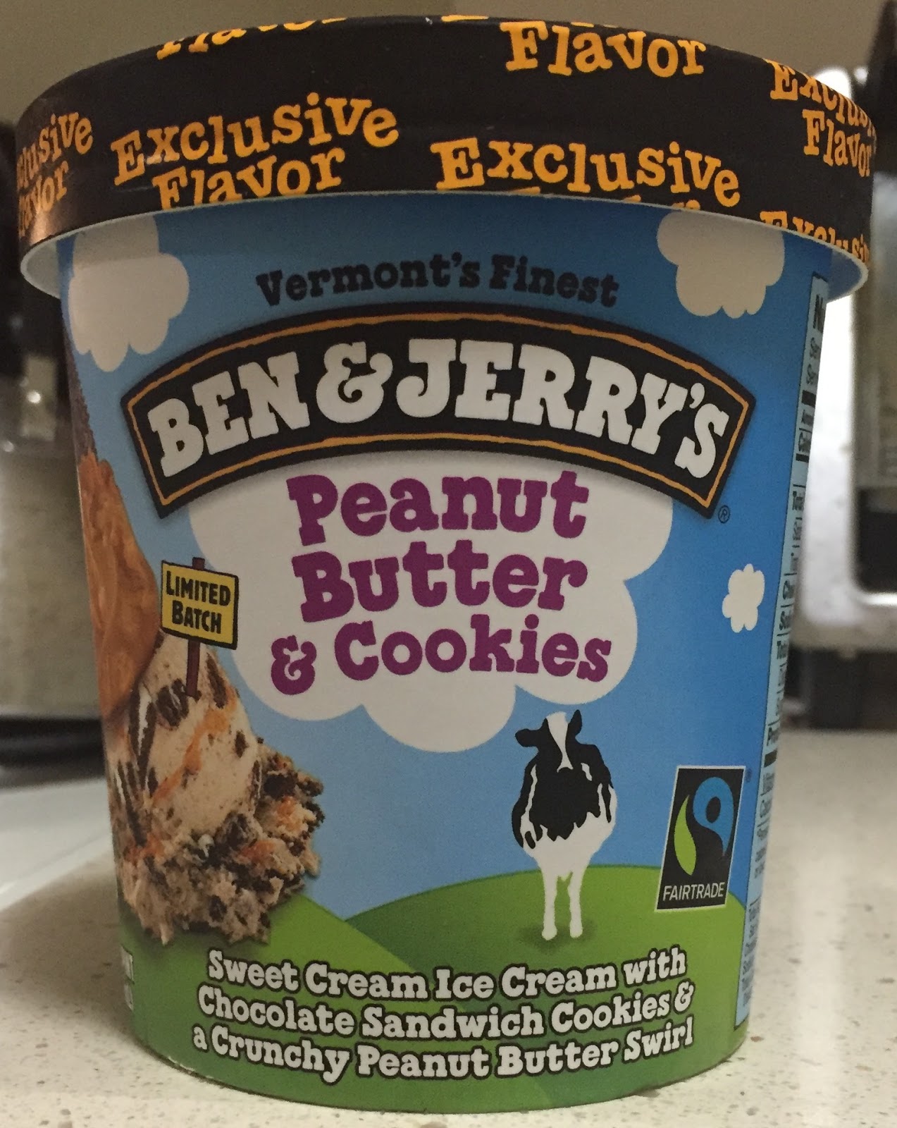 Ben and Jerry's WalMart Exclusive Peanut Butter and Cookies