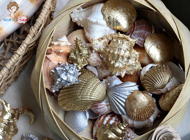 10 Summer Seashell Decor Ideas Guilded Seashells 10 Summer Seashell Decor Ideas