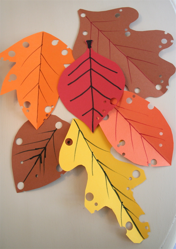 mmmcrafts: easy autumn leaf craft