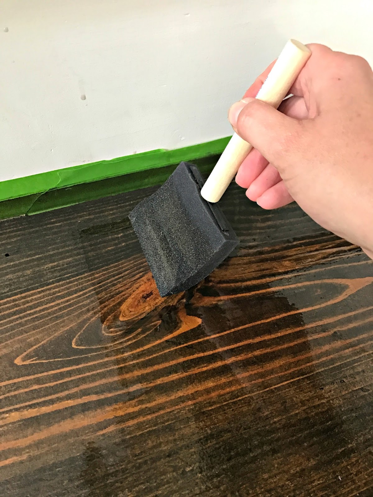 Stained Wood and Painted Stair Makeover Thrifty Decor Chick Thrifty