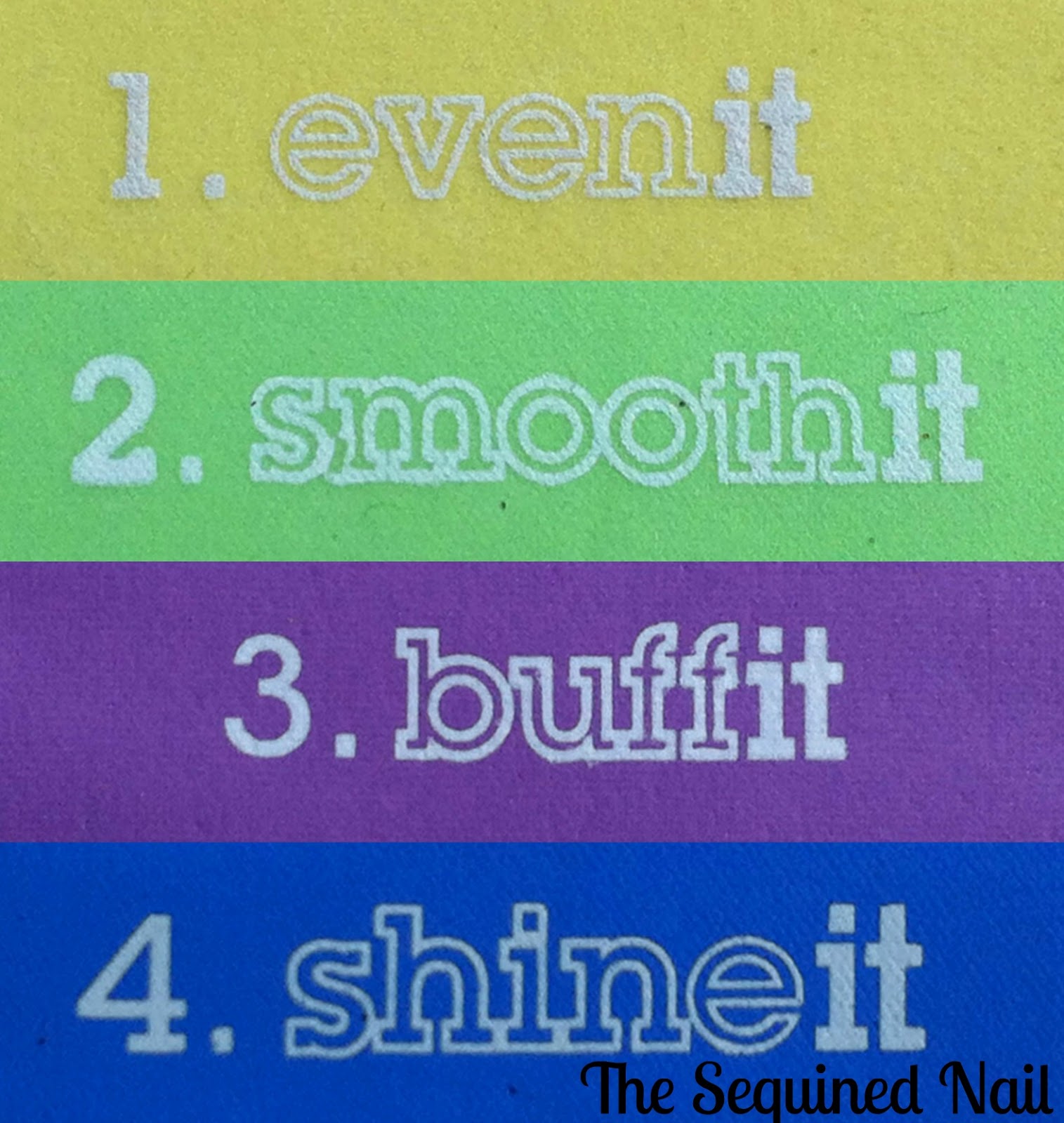 The Sequined Nail Models Own 6 Way Nail Buffer Review