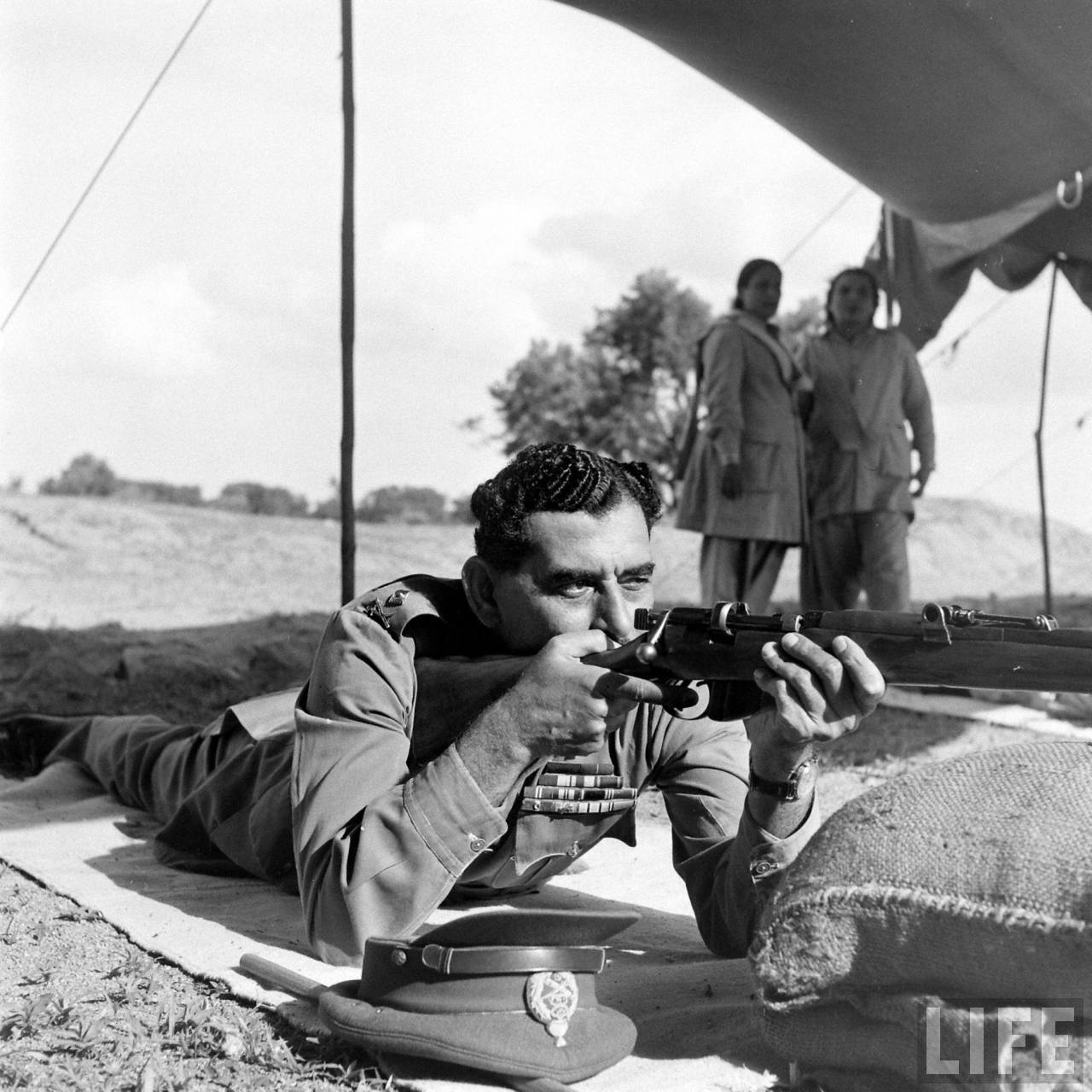 Major General Syed Ahmed El Edroos, Commander-in-Chief of the Hyderabad State Forces | Operation Polo | Hyderabad Police Action | Annexation of Hyderabad, Hyderabad (Deccan), Telangana, India | Rare & Old Vintage Photos of Operation Polo, Hyderabad (Deccan), Telangana, India (1948)