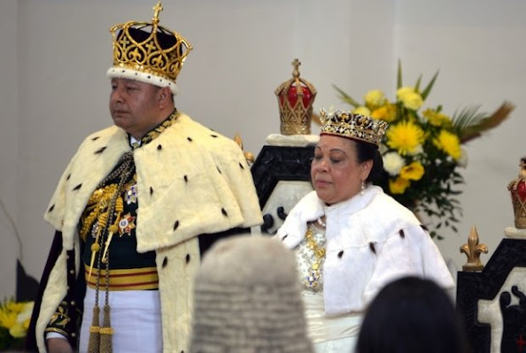 King Tupou VI of Tonga and Queen Nanasipau - The Japanese couple attended a luncheon hosted at the royal palace later in the day and chatted with Crown Prince Tupouto’a Ulukalala and other members of the Tongan royal family.