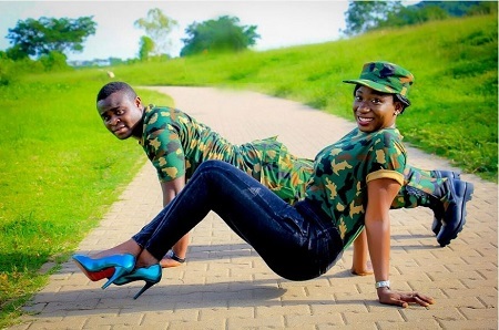 So Adorable: The Pre-Wedding Photos of a Nigerian Soldier and His Fiancee Will Blow Your Mind
