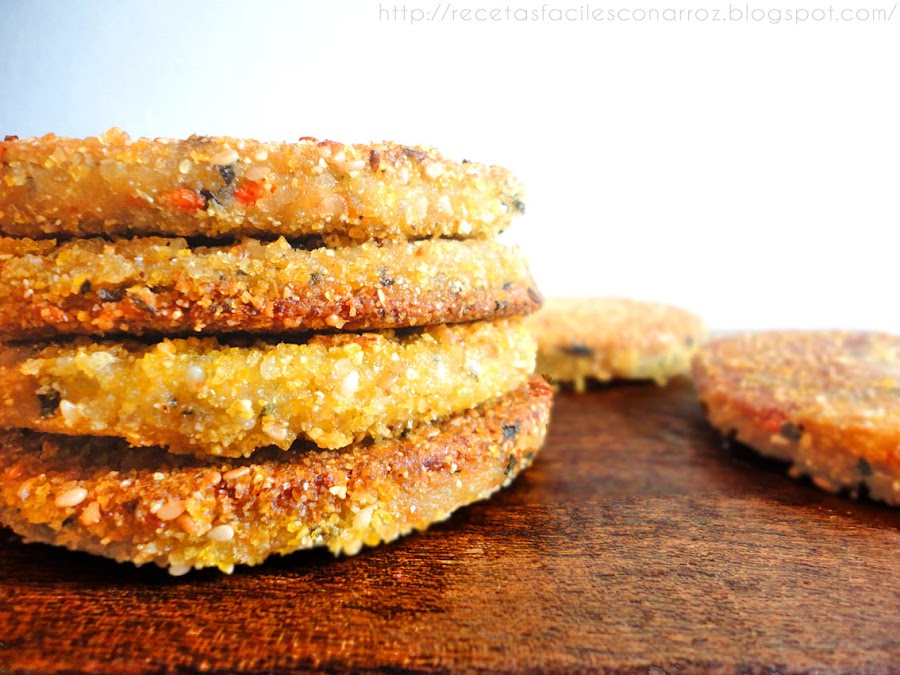 milanesas de soja y arroz integral