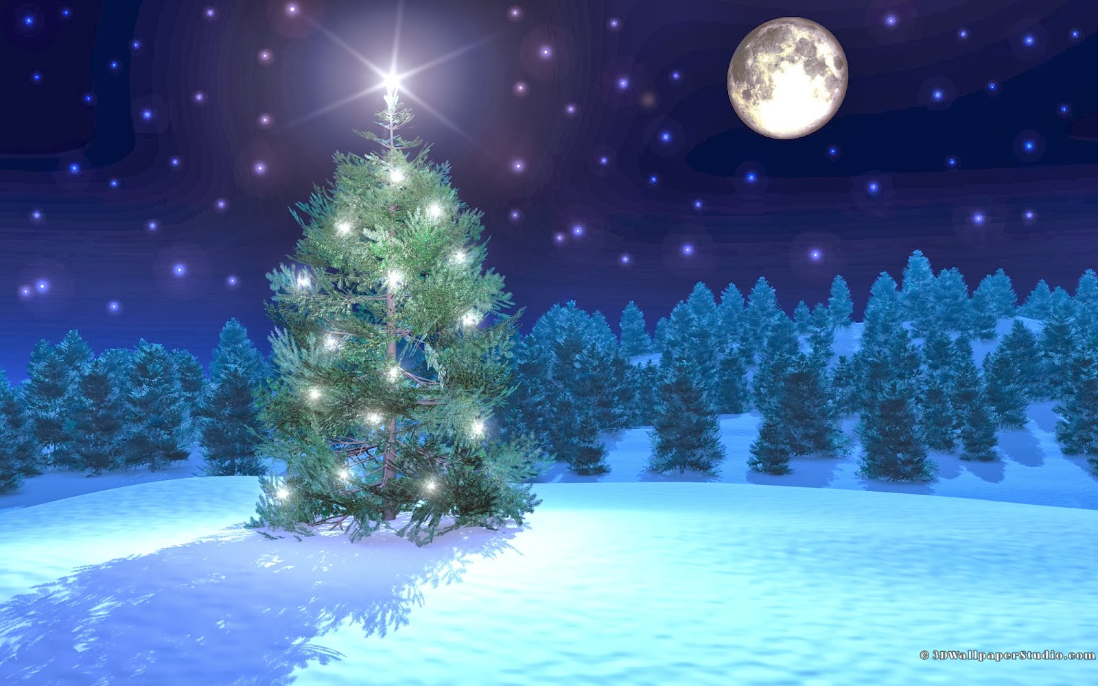 TATOOS ARMY: 3d Christmas Tree For Desktop HD Wallpaper Free